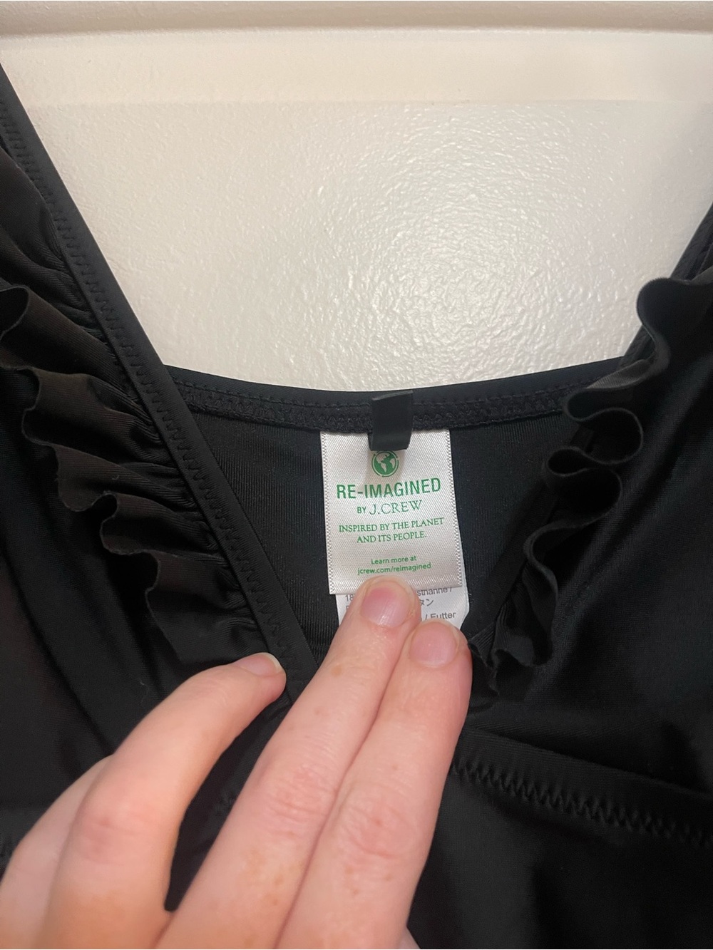 J.Crew Ruffle Plunge One-Piece Swimsuit - Picture 5 of 7